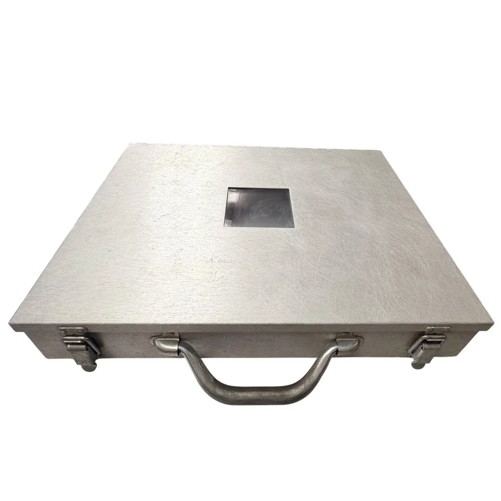 Pina Zangaro Aluminum Portfolio Presentation Case w/ Window Silver Industrial